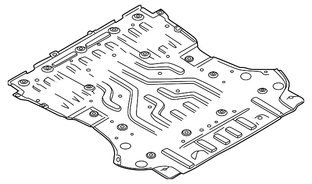 Radiator Support Splash Shield - Volvo (80017057)