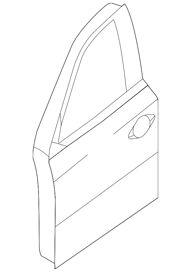 Door Shell - Passenger Side (RH) - Nissan (80100-3KA3A)