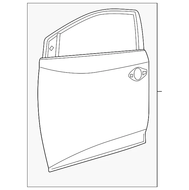 Front Right Door Assembly - Nissan (80100-5AA0A)