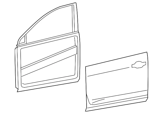 Door Shell - Passenger Side (RH) - Nissan (80100-6FL0A)