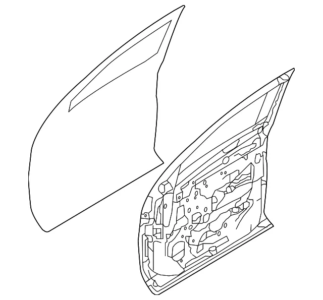 Door Assembly-Front, Right-Hand - Passenger Side (RH) - Nissan (80100-9FV0B)