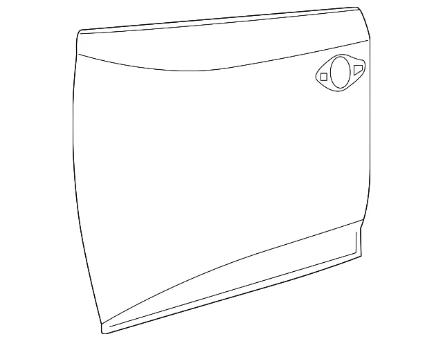Front Door Outer Panel, Left - Nissan (80153-5AA0A)
