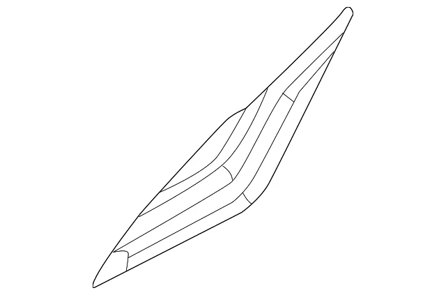 Front Door Sash Cover, Left - Nissan (802D3-5MP0A)