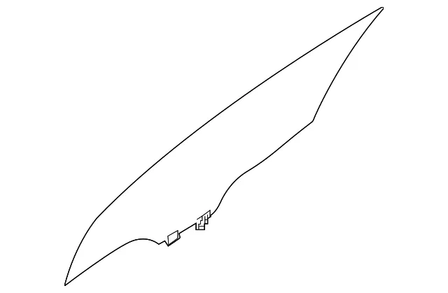 Door Glass - Passenger Side (RH) - Nissan (80300-5AA0B)