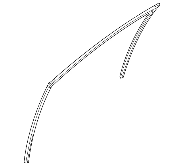 Front Door Glass Run Rubber, Right - Nissan (80330-5AA0D)