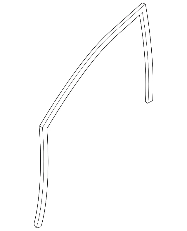 Front Door Glass Run Rubber, Right - Nissan (80330-6LE0A)