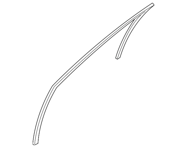 Glass Run - Passenger Side (RH) - Nissan (80330-ZN40B)