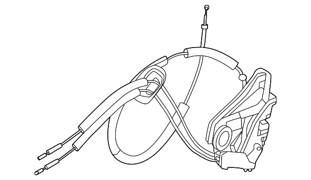 LockAndRemote Control Assembly - Front Door, Left-hand - Nissan (80501-7BA1B)