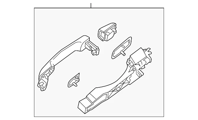 Exterior Door Handle - Nissan (80606-9JH0B)