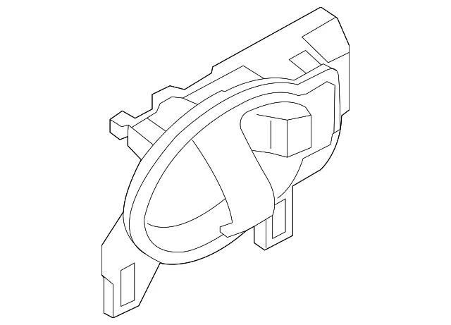 Handle, Inside - Passenger Side (RH) - Nissan (80671-1HL3B)