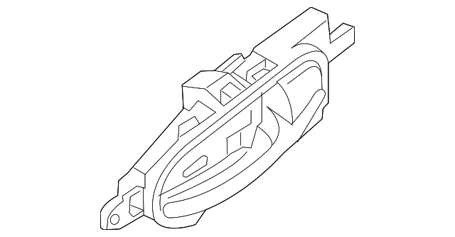 Inside Door Handle Assembly, Left - Nissan (80671-1PA0A)