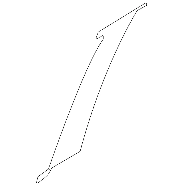Front Door Outside Tape, Right - Nissan (80812-9BU0A)