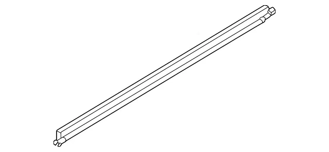 Front Door Inside Seal Assembly, Right - Nissan (80834-7BA0A)