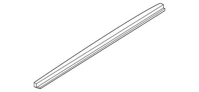 Front Door Inside Seal Assembly, Left - Nissan (80835-5BP0A)