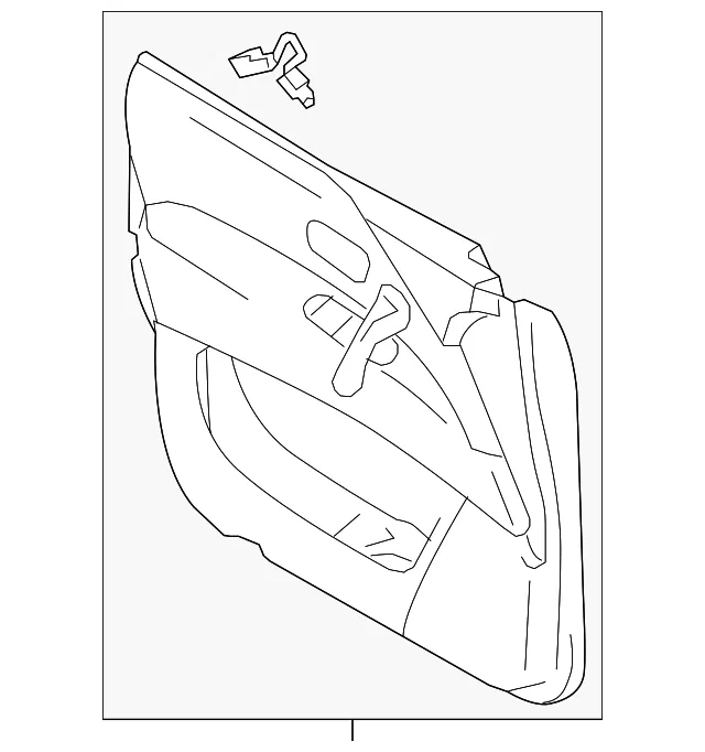 Door Interior Trim Panel - Nissan (80900-6JL2A)