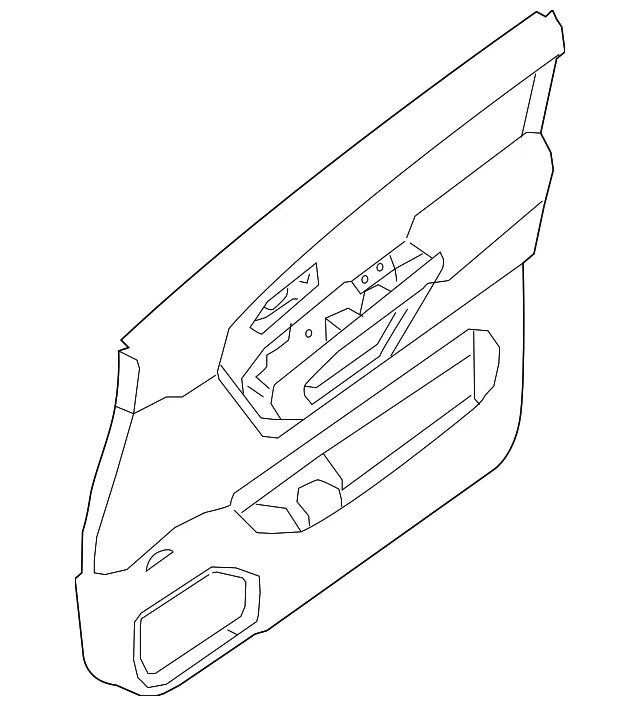 Door Trim Panel - Passenger Side (RH) - Nissan (80900-9FU4B)