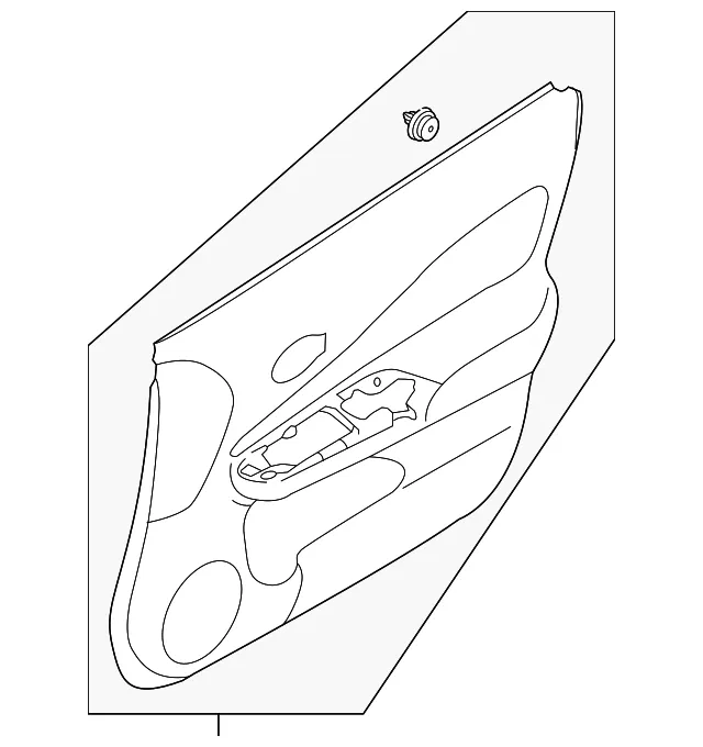 Door Trim Panel - Passenger Side (RH) - Nissan (80900-9MB1B)
