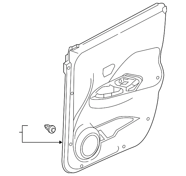 Door Interior Trim Panel - Nissan (80901-5RL0E)