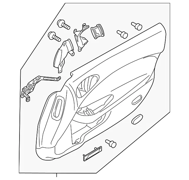 Door Interior Trim Panel - Nissan (80901-6GP3A)