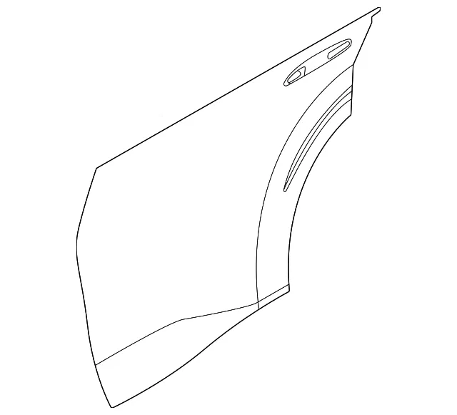 Door Interior Trim Panel - Nissan (80901-7KA0B)