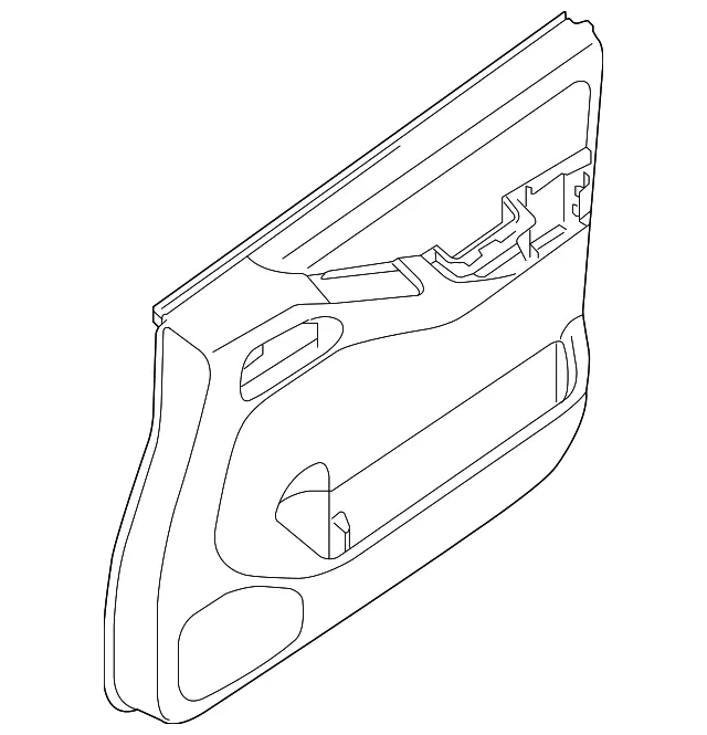 Door Trim Panel - Driver's Side (LH) - Nissan (80901-9BM1C)