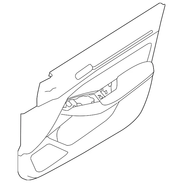 Door Interior Trim Panel - Nissan (80901-9HF1A)