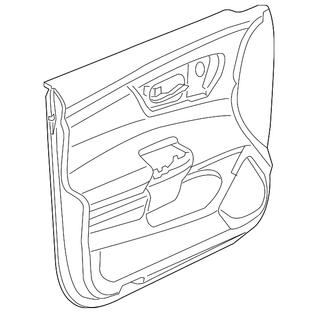 Door Trim Panel - Driver's Side (LH) - Nissan (80901-9HS4A)