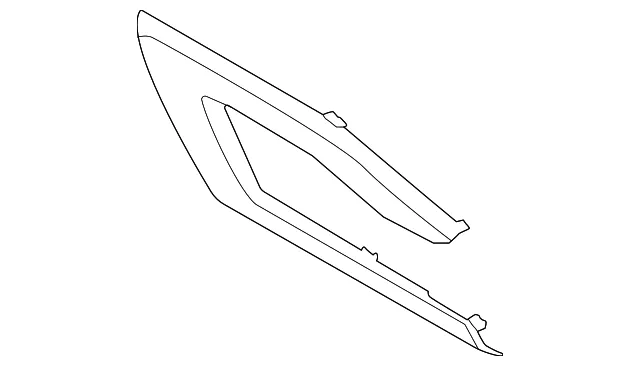Door Trim Molding - Nissan (80930-6TA3A)
