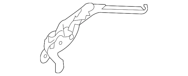 Door Trim Panel Support Bracket - Driver's Side (LH) - Nissan (80955-1EA2A)