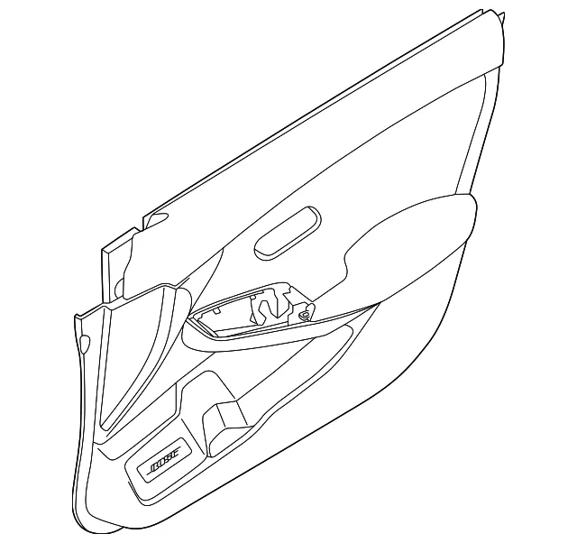 Door Interior Trim Panel - Nissan (809A0-6LB5D)