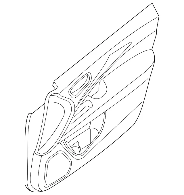 Door Trim Panel - Passenger Side (RH) - Nissan (809A0-9PL0B)