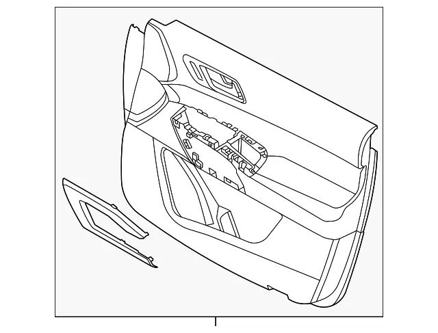 Door Interior Trim Panel - Nissan (809A1-6TB3C)