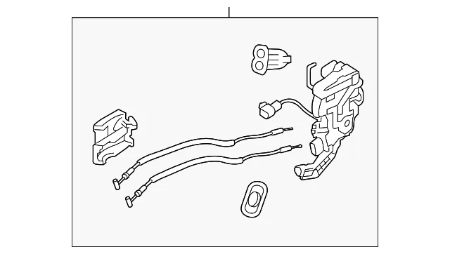 Door Latch Assembly - Driver's Side (LH) - Kia (81310-2T571)