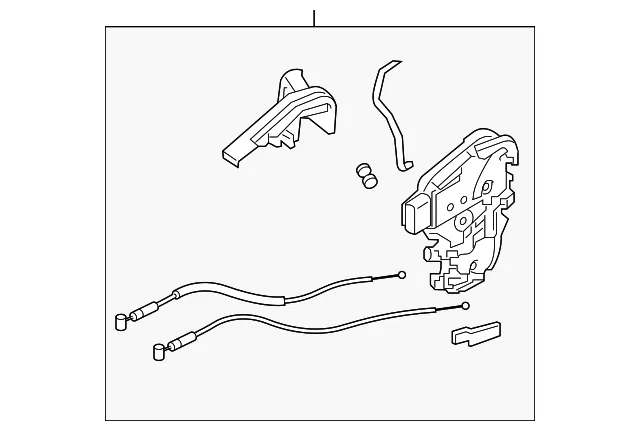Door Latch Assembly - Driver's Side (LH) - Kia (81310-H8000)