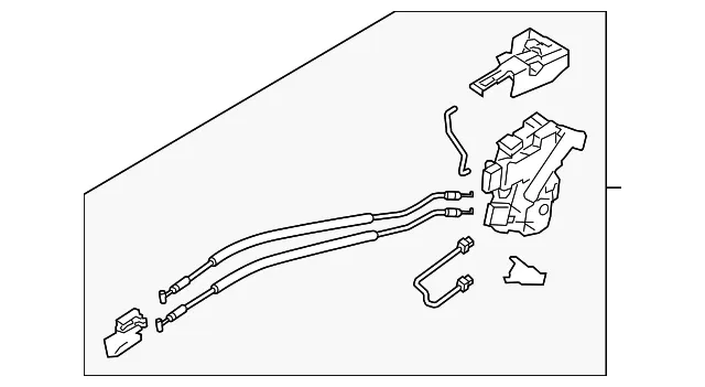 Latch Assembly - Passenger Side (RH) - Kia (81320-A7051)