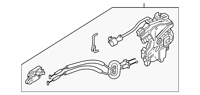 Latch Assembly - Passenger Side (RH) - Kia (81320-M6100)