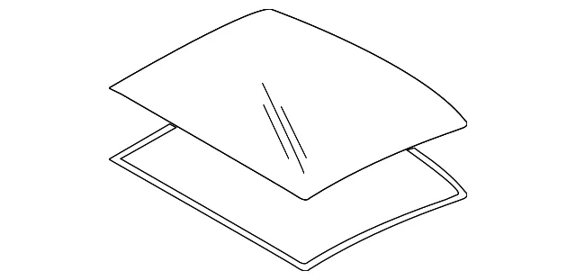 Rear Glass - Kia (81616-3R510)