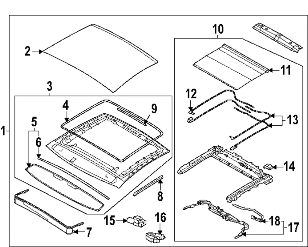 Sunroof Deflector - Kia (81690-GG000)