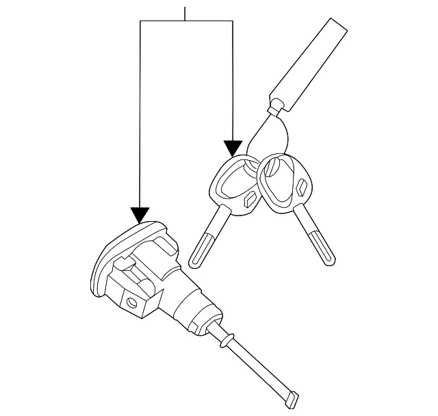 Door Lock Cylinder - Kia (81980-K0A00)