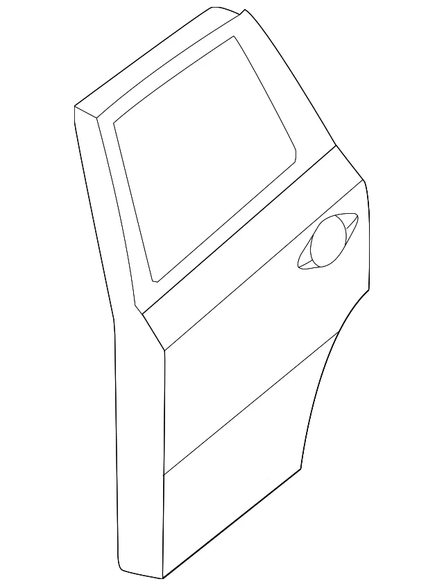 Door Shell - Passenger Side (RH) - Nissan (82100-3KA2A)