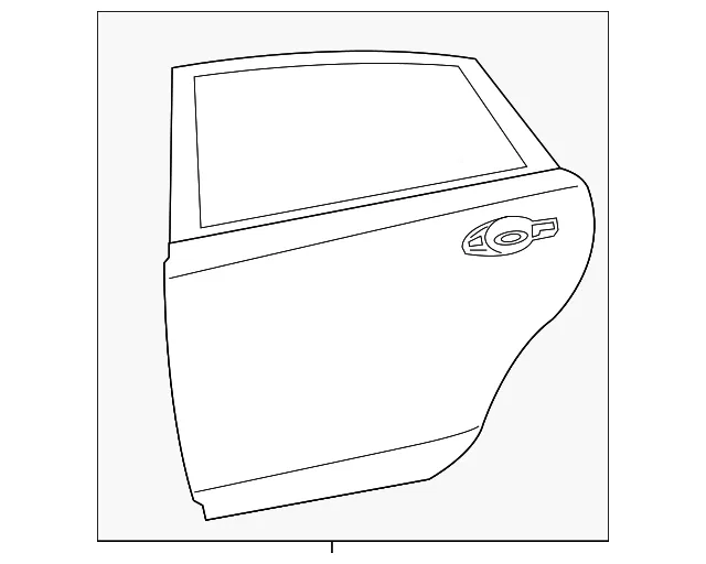 Door Shell - Driver's Side (LH) - Nissan (82101-3TA0D)