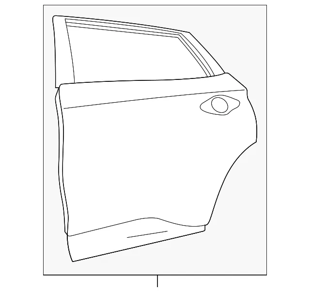 Rear Door Assembly, Left - Nissan (82101-9UH1A)