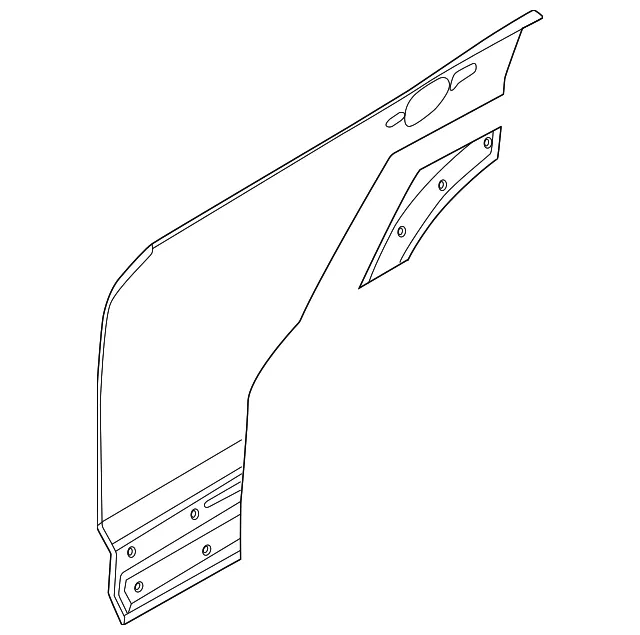 Rear Door Outer Panel, Right - Nissan (82152-6RR0A)