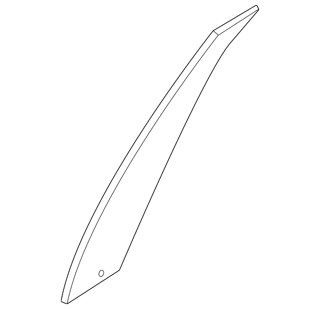 Rear Door Sash Cover, Right - Nissan (822D2-5MP0A)