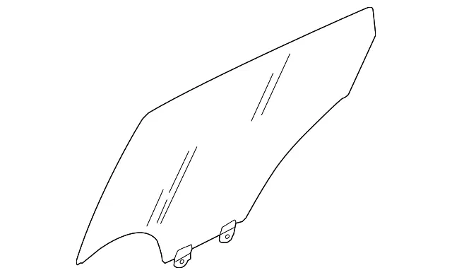 Door Glass - Passenger Side (RH) - Nissan (82300-6MA0A)