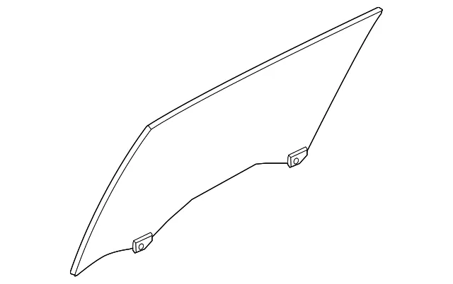 Movable Glass - Passenger Side (RH) - Nissan (82300-9DJ0A)