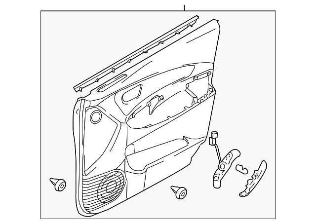 Door Trim Panel - Driver's Side (LH) - Kia (82301-1F060W3)