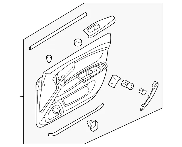 Door Trim Panel - Kia (82301-2G7524T)