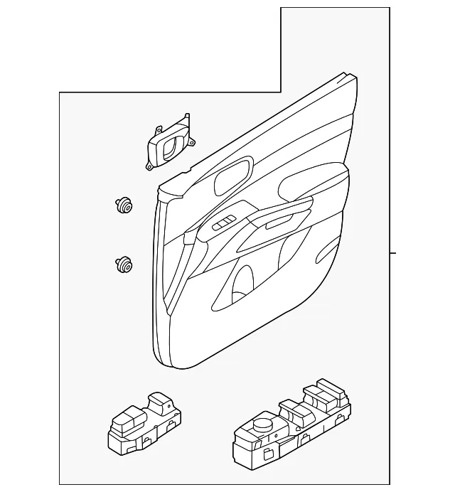 Door Trim Panel - Kia (82301-R5010MQA)