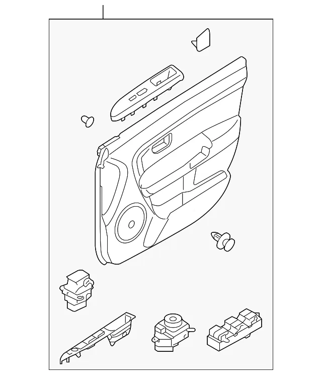 Door Trim Panel - Kia (82302-2K482ARXAS)